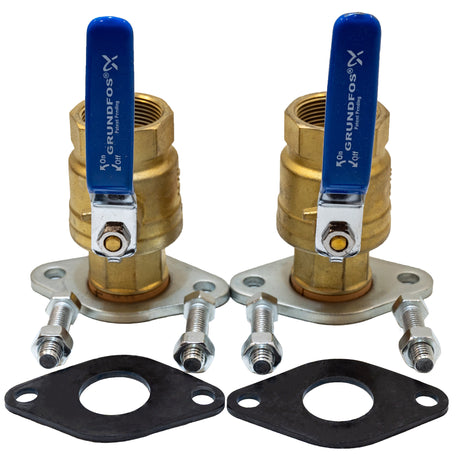 Grundfos 1-1/4" NPT Treaded Isolation Pump Flanges