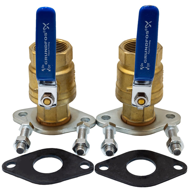 Grundfos 1-1/4" NPT Treaded Isolation Pump Flanges