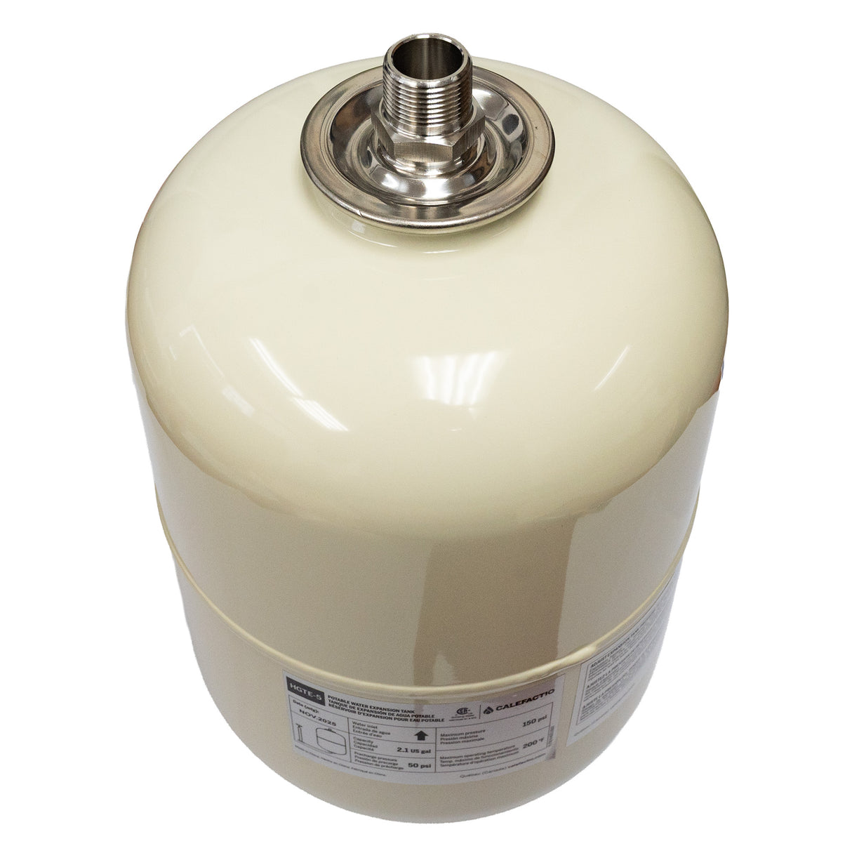 Calefactio HGTE-5 Potable Water Thermal Expansion Tank - top