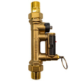 Caleffi 132550AFC 3/4" MNPT Quicksetter+ balancing valve with flowmeter and check valve - left
