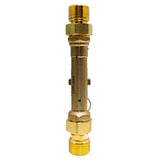 Caleffi 132630AFC 1" MNPT Quicksetter+ balancing valve with flowmeter and check valve - back