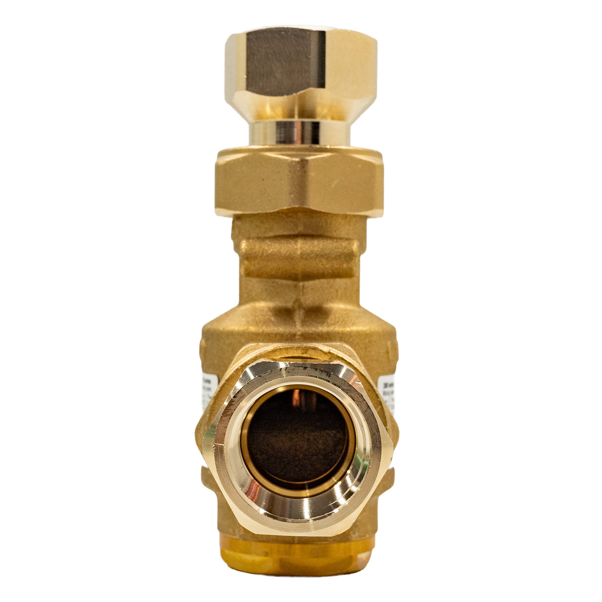 Caleffi 280165a 1" NPT Thermoprotec wood boiler protection high-flow thermostatic mixing valve - 130 °F - right