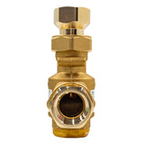 Caleffi 280165a 1" NPT Thermoprotec wood boiler protection high-flow thermostatic mixing valve - 130 °F - right