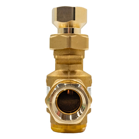 Caleffi 280165a 1" NPT Thermoprotec wood boiler protection high-flow thermostatic mixing valve - 130 °F - right