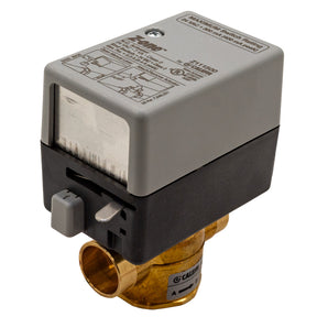 Caleffi Z45 24V 3/4 inch sweat Z-one Zone Valve Actuator without wires - top right