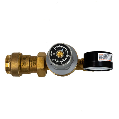 Backflow preventer and Autofill Combination with Pressure Gauge
