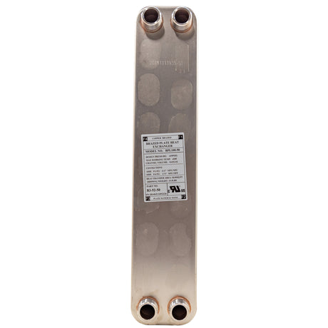 1" inch 50 plates brazed heat exchanger - rear