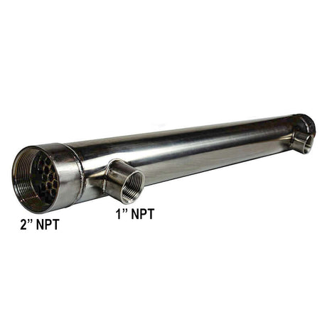 Pool Tube Heat Exchanger Connections Size 