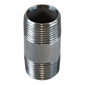 3/4" NPT nipple - 2 1/2" long 304 Stainless Steel outside thread view
