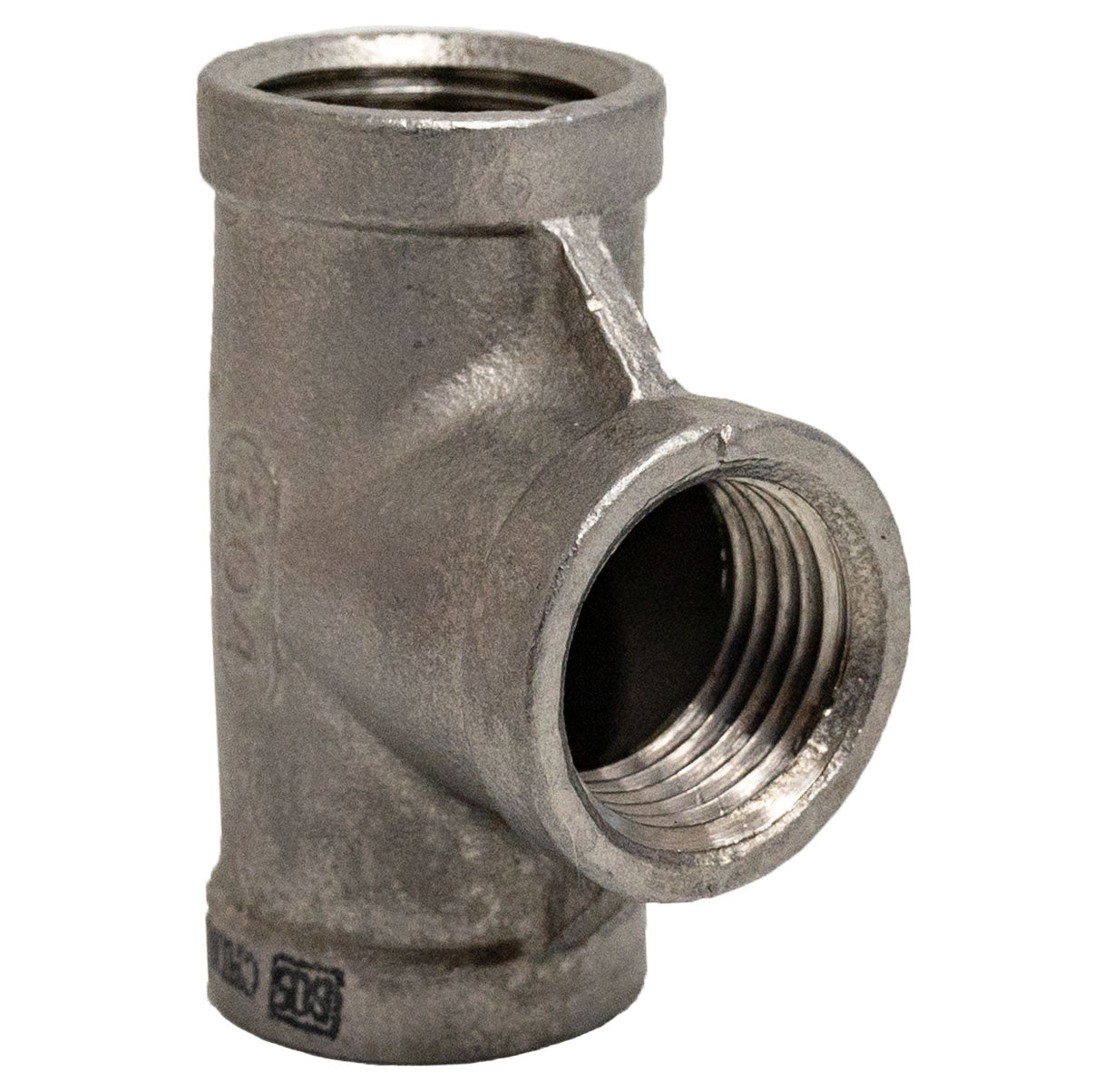 3/4" Stainless Steel Inox Tee - vertical view