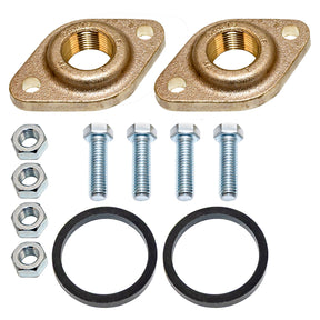 Grundfos 519652 1" inch NPT bronze flanges