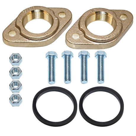 Grundfos 539615 1" 1/2  inch NPT bronze flanges