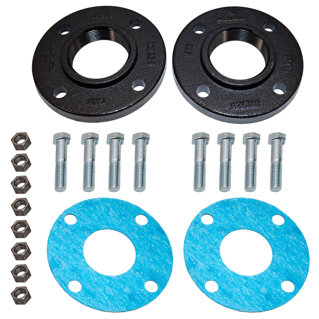 Grundfos Cast Iron 3'' NPT GF80 Treaded Flanges Set Kit (pair)
