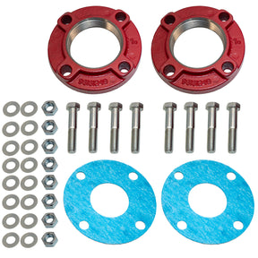 Grundfos 91584912 3" inch NPT cast iron flanges with bolts, washers, nuts and gaskets