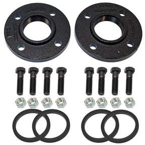 Grundfos 96409354 2" inch NPT cast iron flanges with bolts, nuts and gaskets