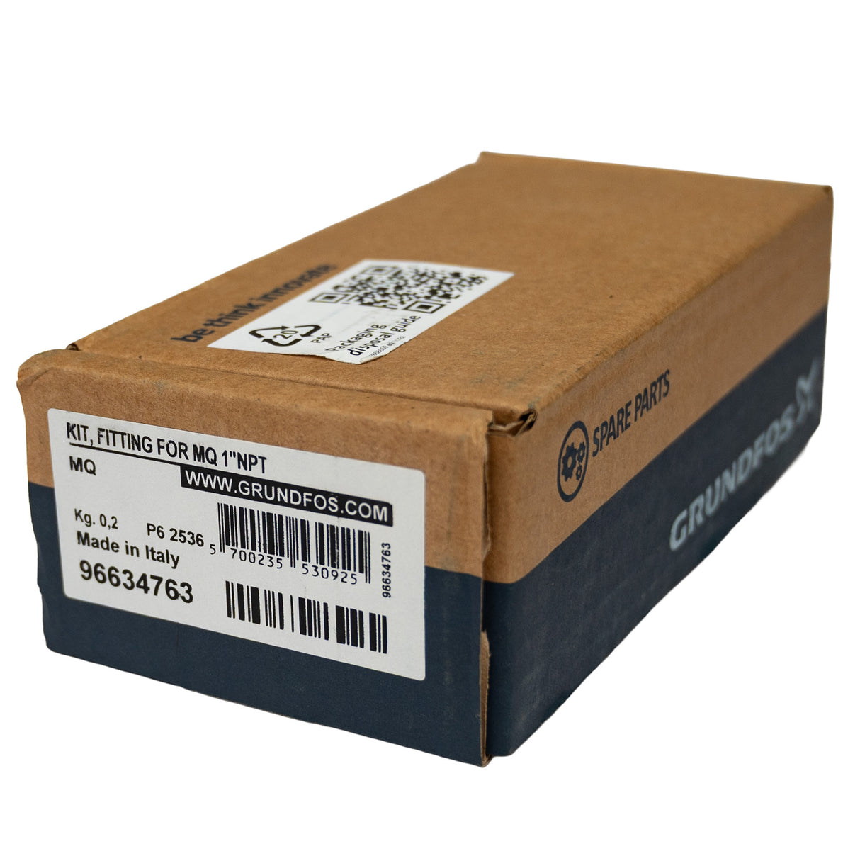 Grundfos 96634763 1" Spare Parts Fitting Kit for HQ Bosster Pump - box