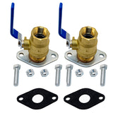 Grundfos Bronze 1'' NPT GF15/26 Treaded Dielectric Isolation Pump Flanges (pair)