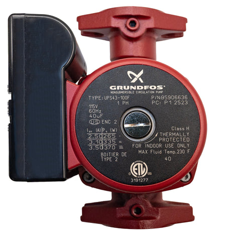 Grundfos 95906636 UPS43-100SF circulator pump - front