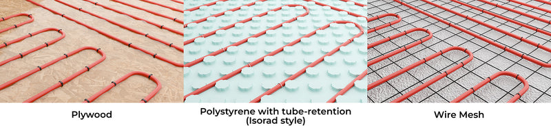 PLEASE CHOOSE THE TYPE OF SURFACE ON WHICH THE PIPES WILL BE INSTALLED: illustration