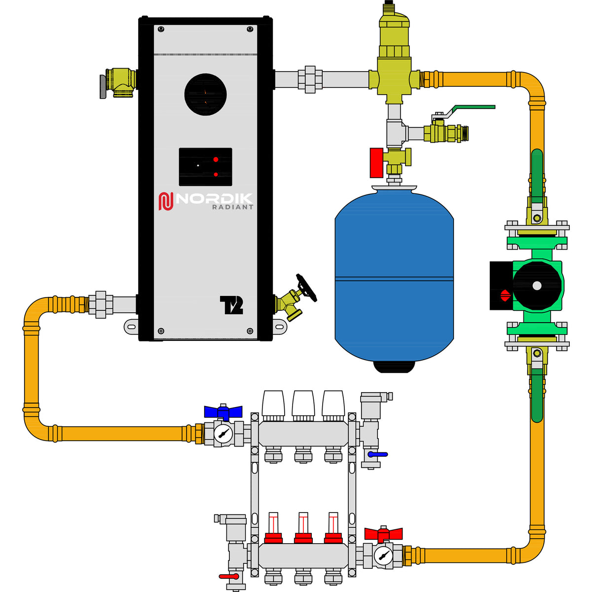 Electric Boiler Hydronic Radiant Floor Heating Garage Kits - PEX on wi ...