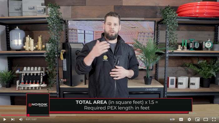 Hydronic Radiant Floor - How to calculate PEX required 