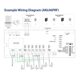 Salus AKL01PRD wireless hydronc radiant floor wiring diagram