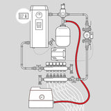 Calefactio GMP4 Glycol Make-Up Package 72 inch Braided Hose