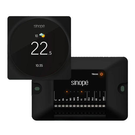 Sinope TH6500WF Wifi HVAC Central heating smart thermostat - display screen and connection module