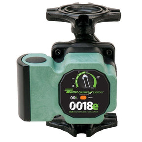 Taco 0018e 2F4 hydronic radiant floor bluetooth variable speed pump circulator - front