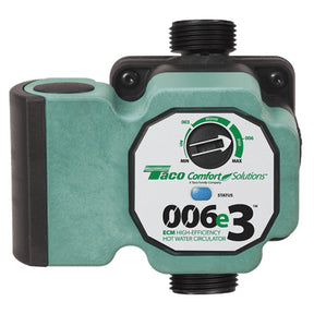 Taco 006e3 potable hot-water recirculation circulator pump - front