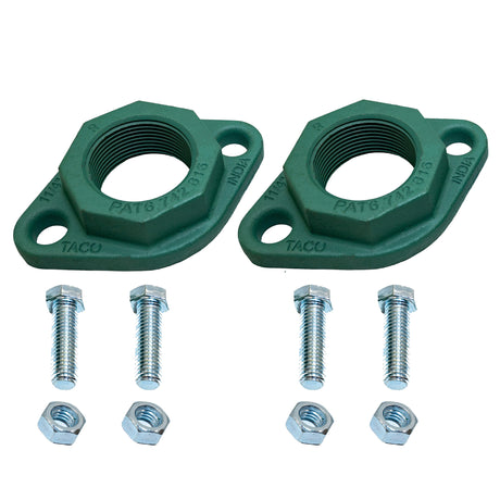 Taco 110-253F 1-1/4" cast iron flanges for circulator pumps with bolts and nuts