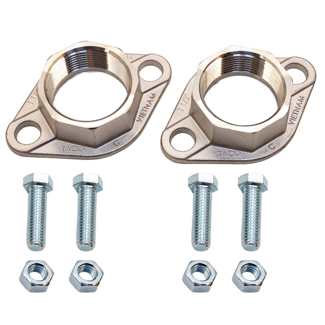 Taco 110-254SF 1-1/2" stainless steel flanges for circulator pumps with bolts and nuts