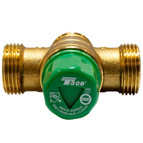 Taco 5000-3 Thermostatic mixing valve for  domestic hot water heater - top