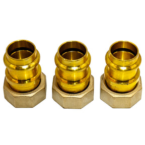 Taco 5123-020kit 3/4" PRESS fittings for 5000-3 Taco Mixing Valve - front