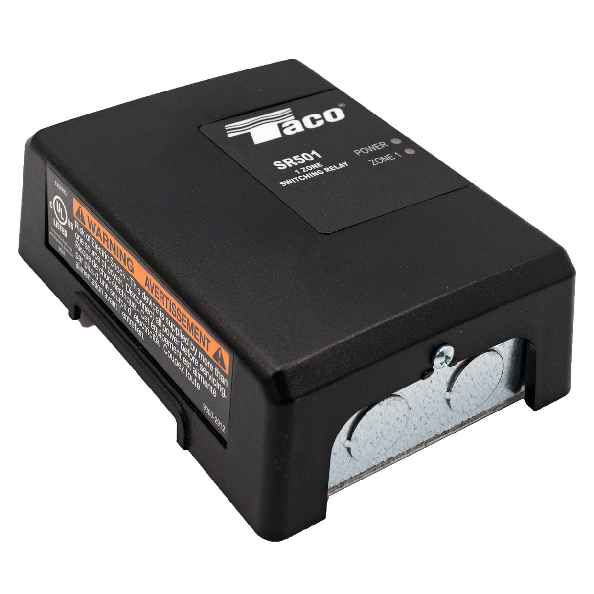 Taco SR501-4 - Hydronic Radiant Floor 1 Zone Switching Relay - top left