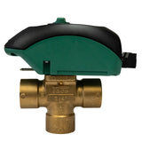 Taco Z075t3-2 3-Way 3/4" NPT 24VAC Zone Sentry Zone Valve, Normally Closed Actuator - right side