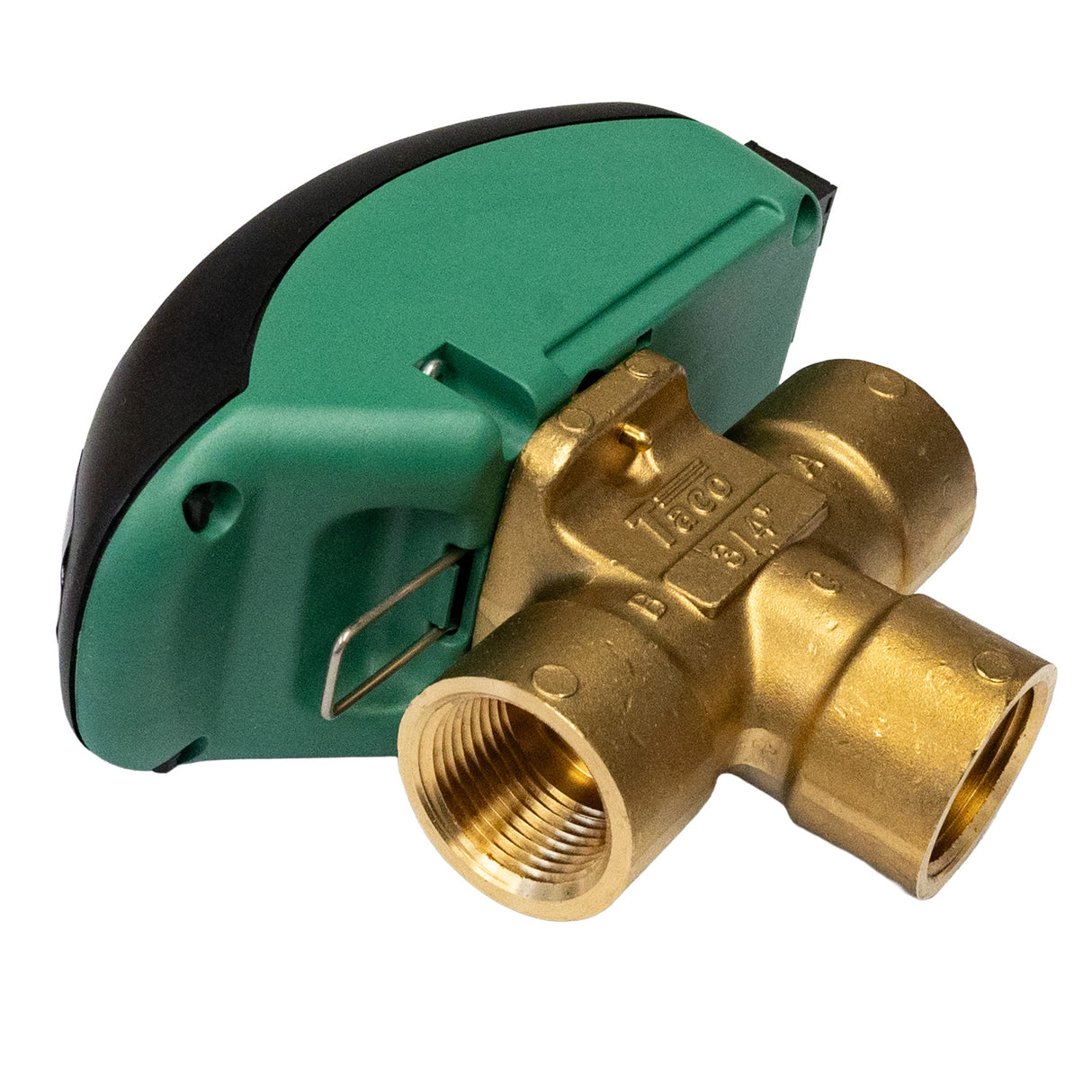 Taco Z075t3-2 3-Way 3/4" NPT 24VAC Zone Sentry Zone Valve, Normally Closed Actuator - on the side