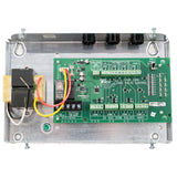 Taco ZVC zone valve control for hydronic radiant floor with thermostats , actuators  and pump circulator - electrical connection board