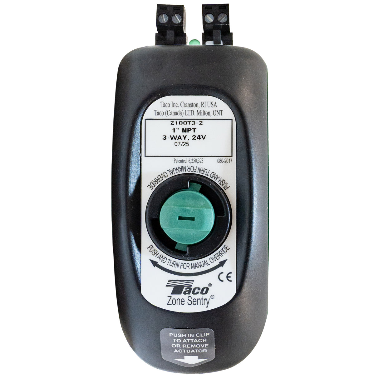 Taco Z100T3-2 1'' inch NPT 3-Way Sentry Zone Valve - Top