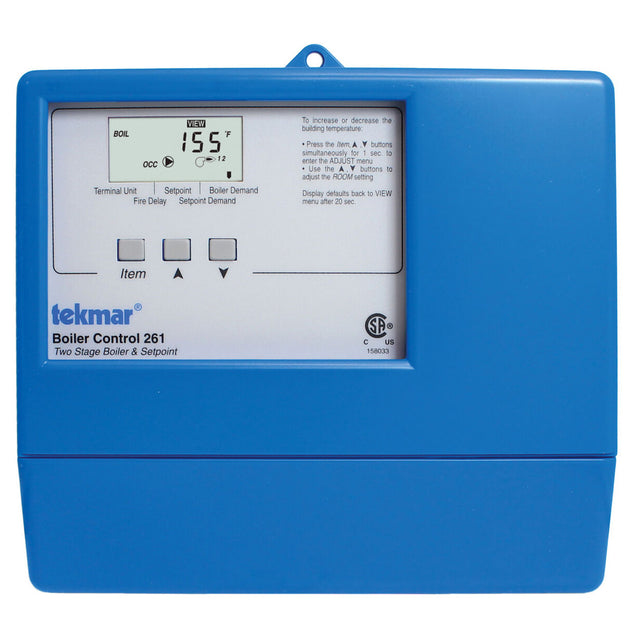 Tekmar  261 Two Stage Boiler Control - right side - front