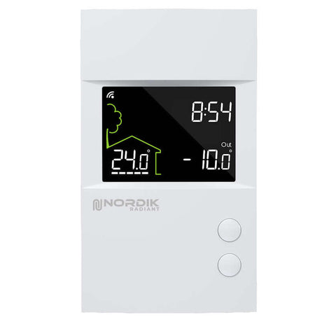 Nordik Radiant 24v low voltage hydronic radiant floor thermostat