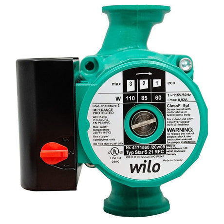 Wilo Star S 21 RFC 4171560 Circulator Pump - pump without flange